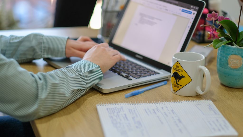 Person working at computer